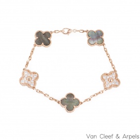Van Cleef & Arpels Rose Gold Vintage Alhambra Bracelet VCARP2R100